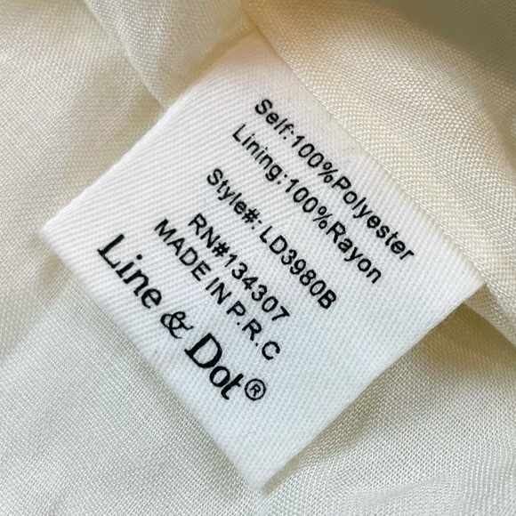 (NWT) LINE & DOT • Charlotte Striped Long Sleeve Shirt Dress - Picture 11 of 16